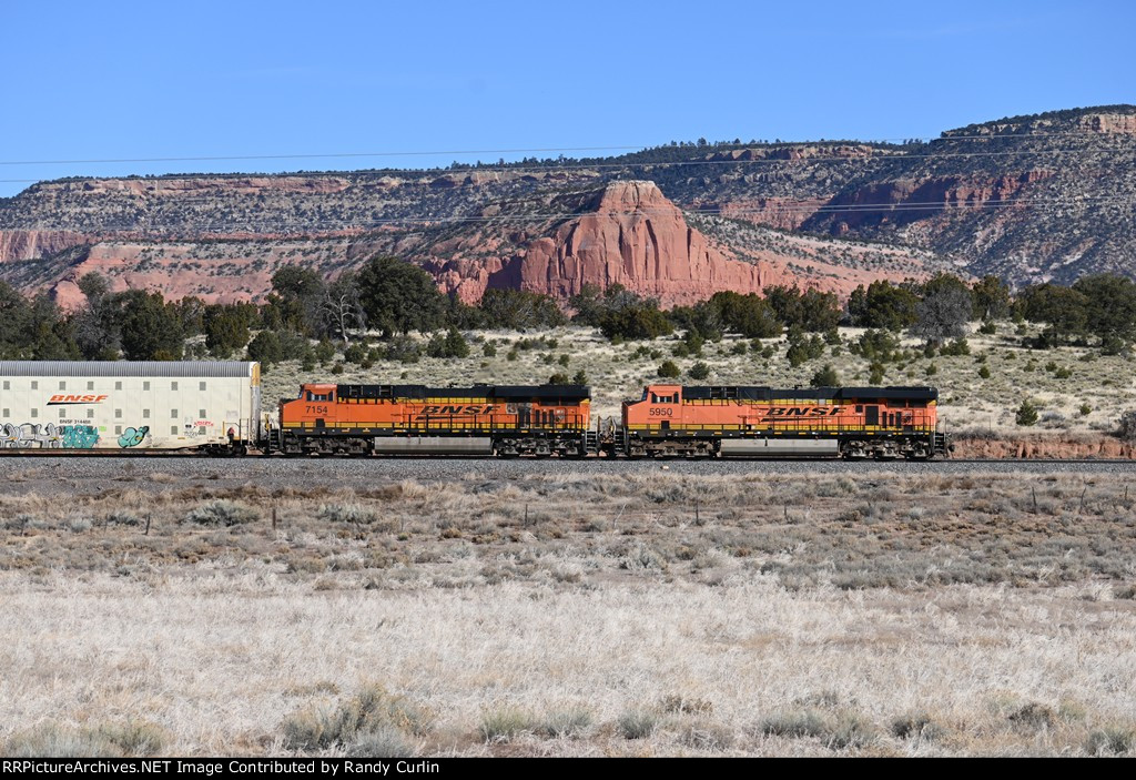 BNSF 7154 Rear DPU